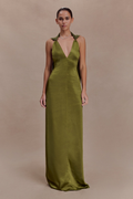 Desert Dusk Satin Maxi Dress