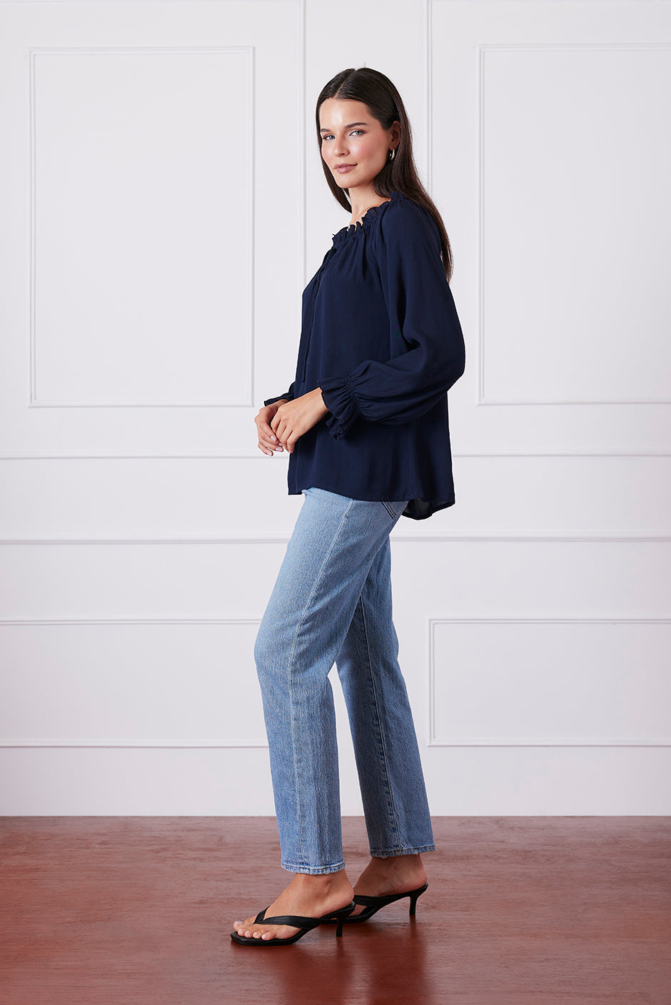 Esme Top in Navy